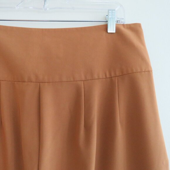 THE KEMIST Tan Multi Pleat Front Baggy High Rise Tapered Pants UK 18 US 14 - Picture 12 of 15